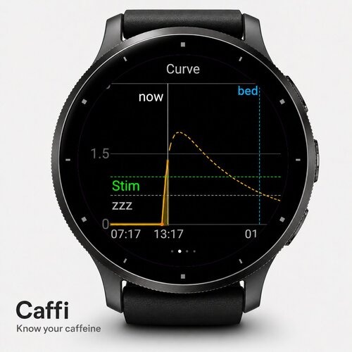 Caffi: Caffeine in your body, hour by hour