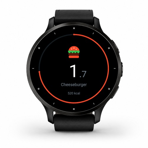 Earned: Burned calories as portions of food