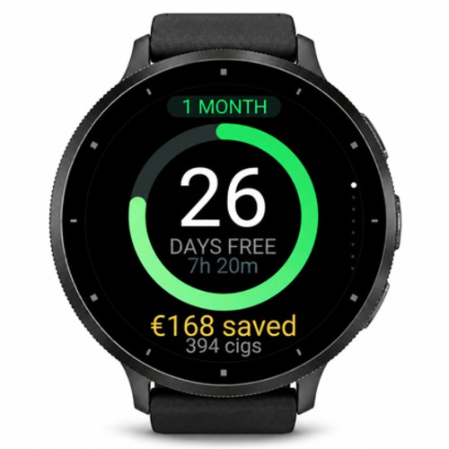 Smokeless: Quit-smoking tracker with cravings and savings