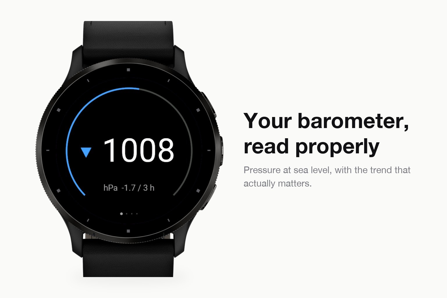 Barocast for Garmin: Weather forecast from your barometer