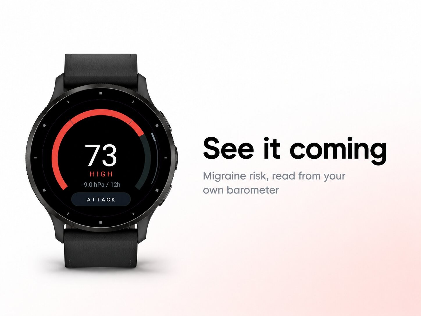 Isobar for Garmin: Migraine risk and attack log