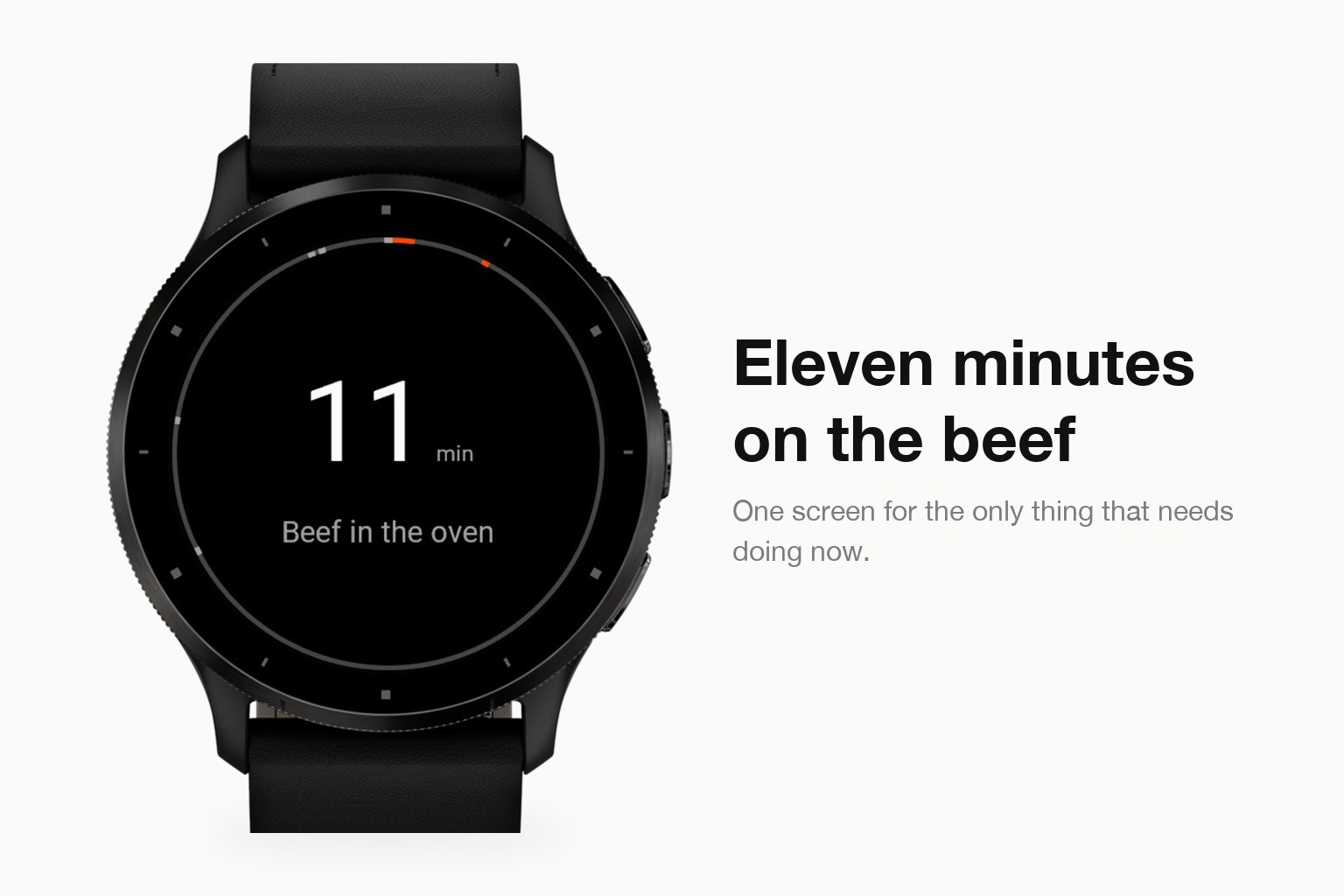 Platewise for Garmin: Cooking timeline for a whole meal