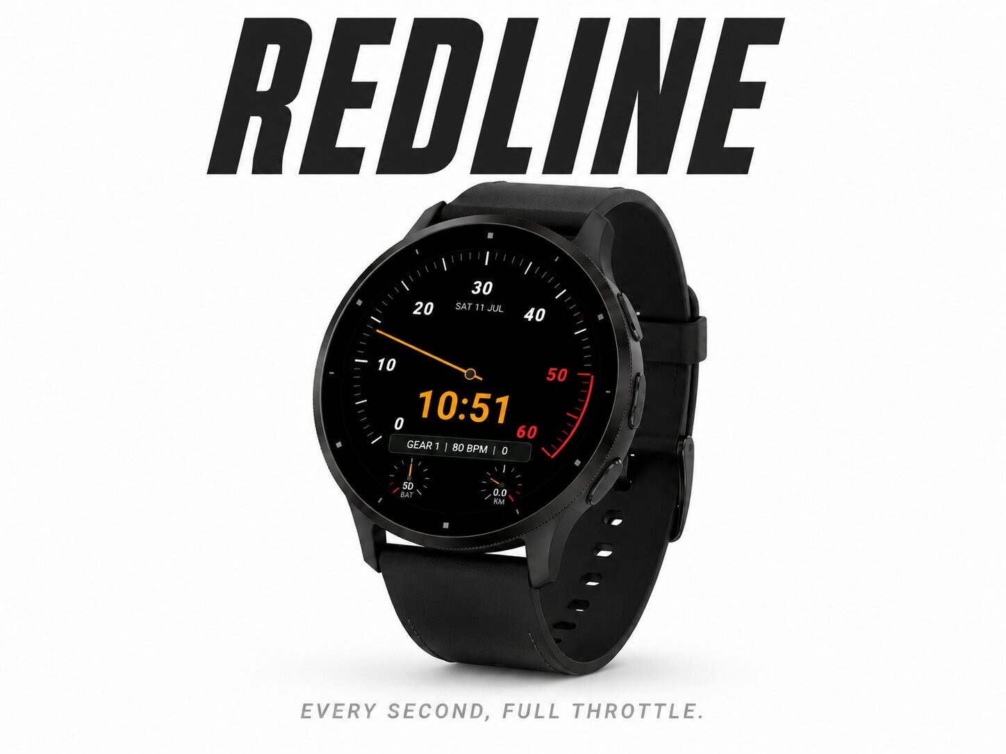 Redline for Garmin: Racing dashboard with heart-rate zones