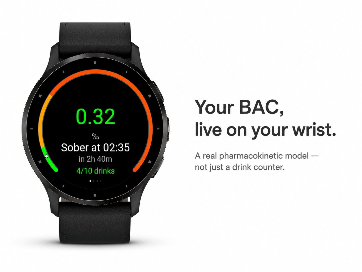 Sobr for Garmin: Blood-alcohol estimate on your wrist