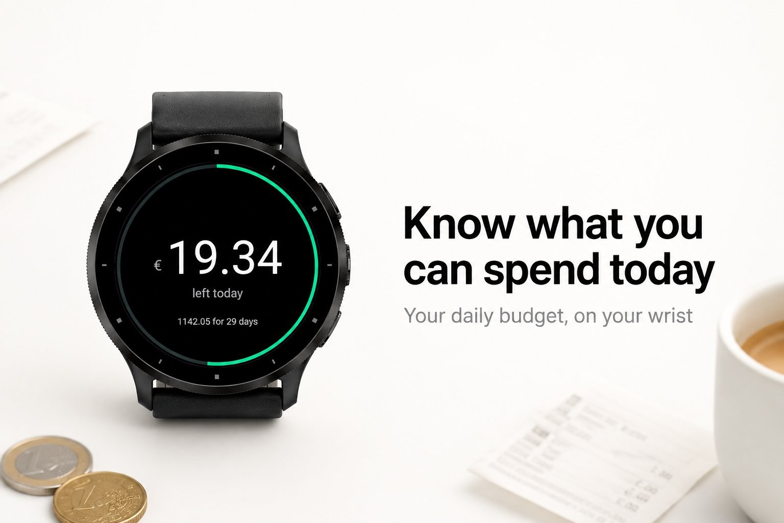 Spent for Garmin: Daily spending budget