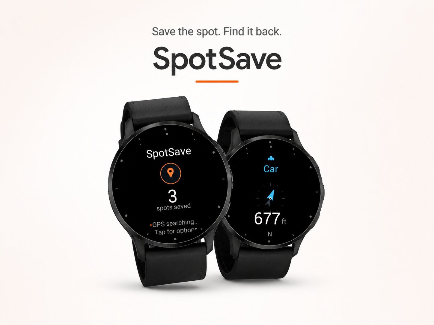 SpotSave for Garmin: Save a spot and find your way back