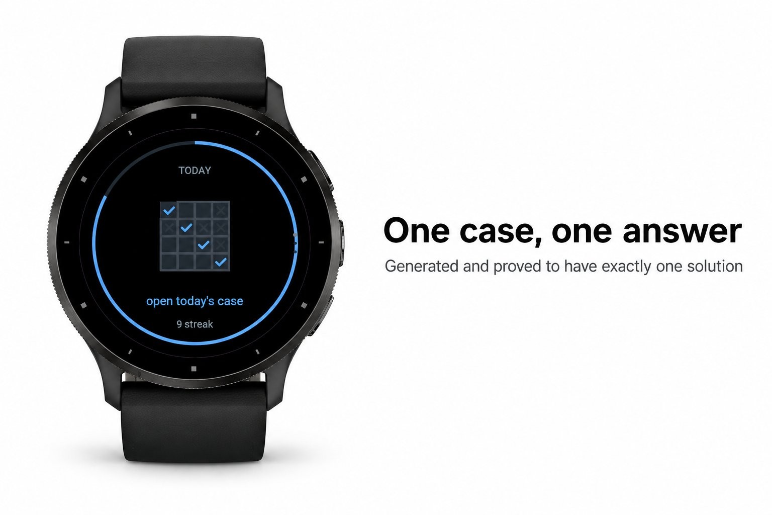 Verdix for Garmin: A logic case to solve, new every day